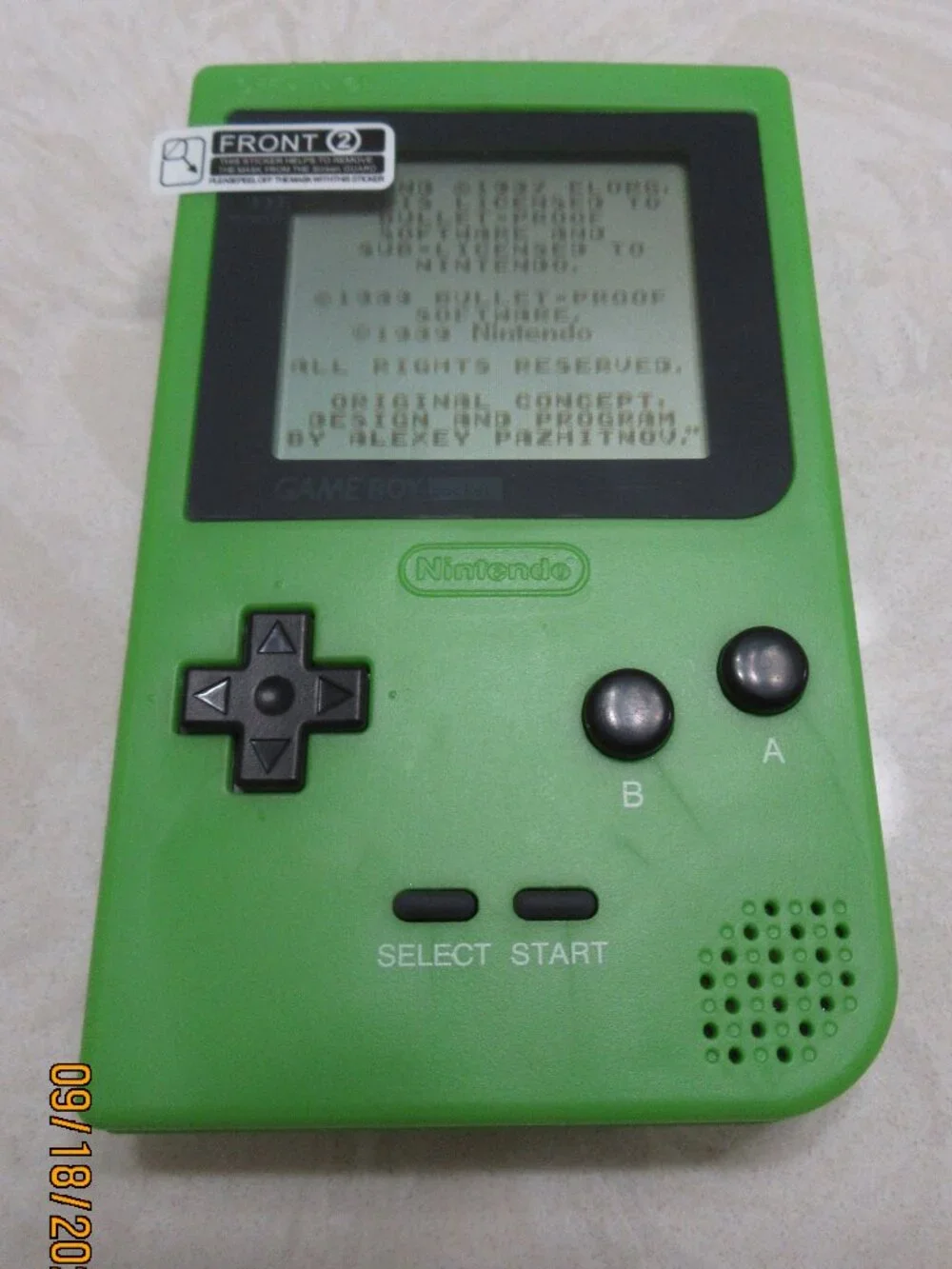 Refurbished to Like New Gameboy Pocket Green with Audio Amplifier